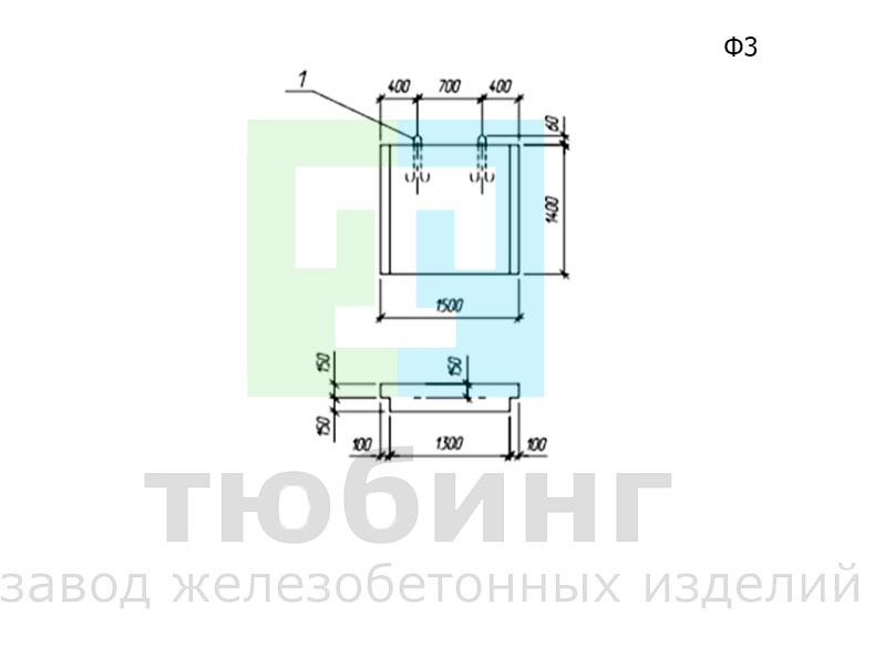 Блок экрана Ф3 по серии 3.501.3-187.10