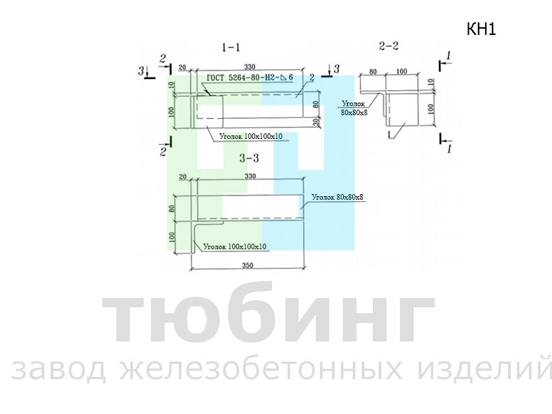 Консоль КН1 по шифру 2208-К.2