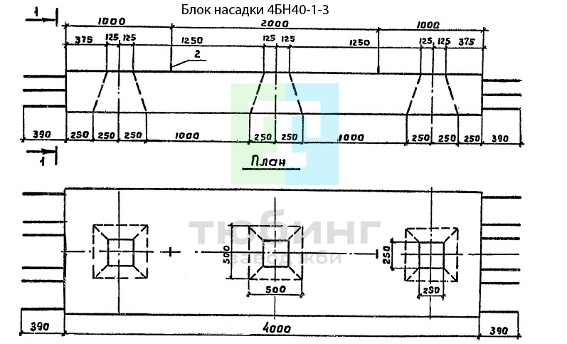 Блок насадки 4БН40-1-3 по серии 3.503.1-79 вып.2