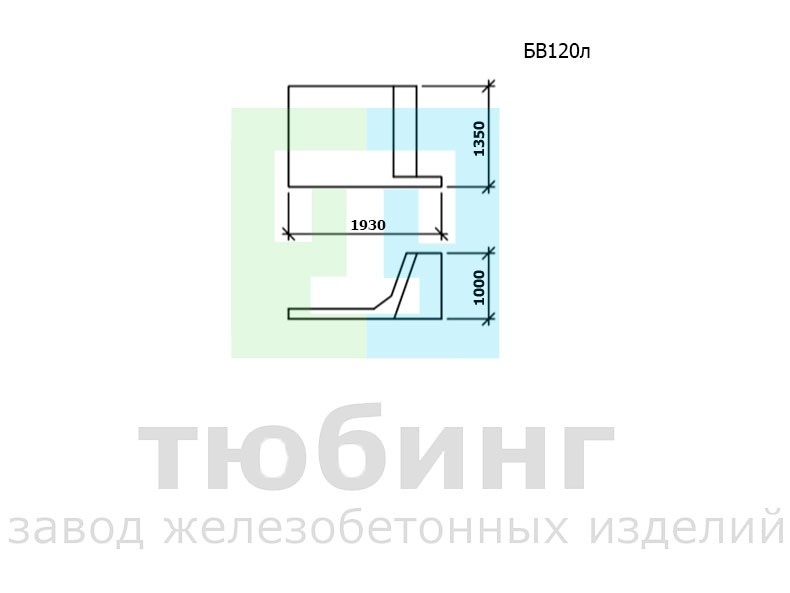 Входной блок лотка БВ120л по шифру 2338 вып.1