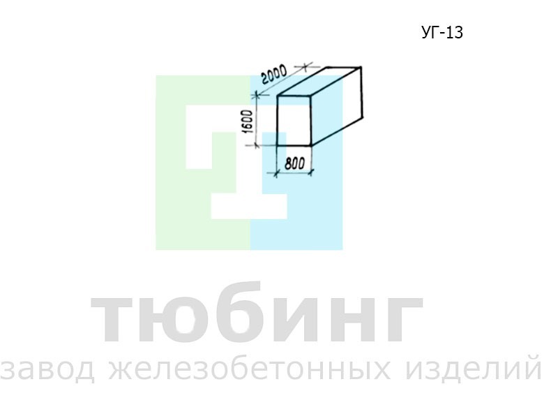 Упор УГ-13 по серии 3.001.1-3 для напорных трубопроводов водопровода и канализации