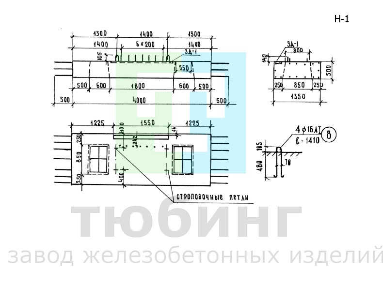 Блок насадки Н-1 по серии 3.503-23, вып.6