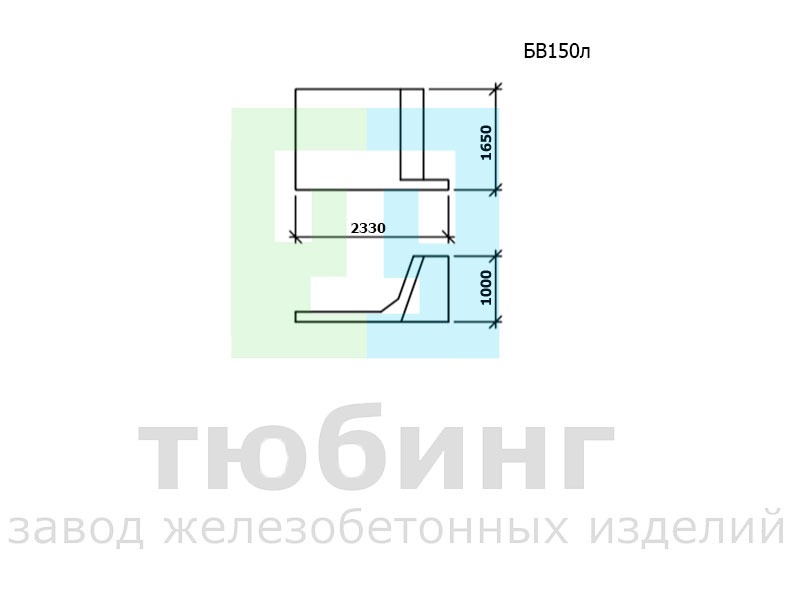 Входной блок лотка БВ150л по шифру 2338 вып.1