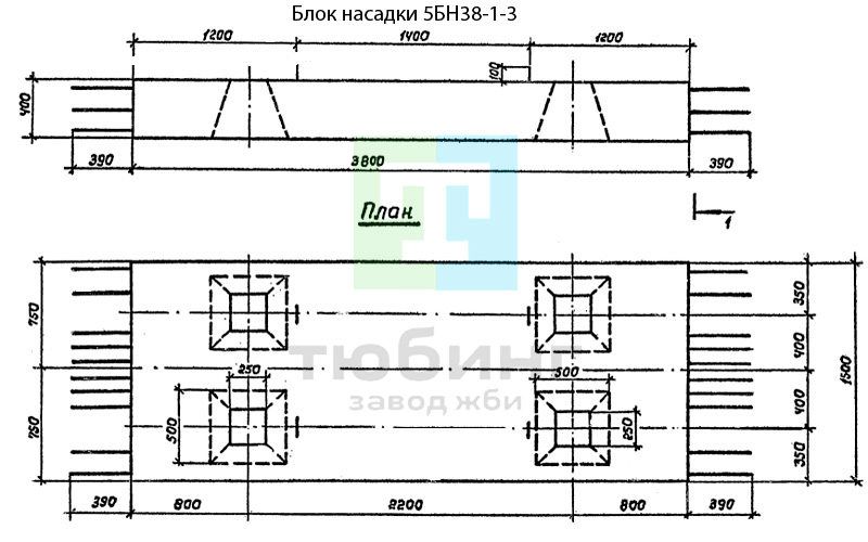 Блок насадки 5БН38-1-3 по серии 3.503.1-79 вып.2