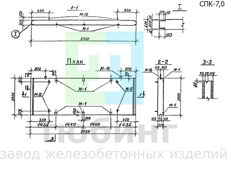 Средняя панель камеры&nbsp;СПК-7,0 на тепловых сетях по серии 3.903 КЛ-13