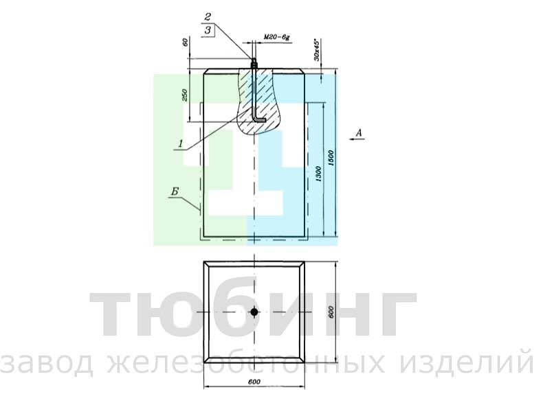 Фундамент МГ-36-68-01